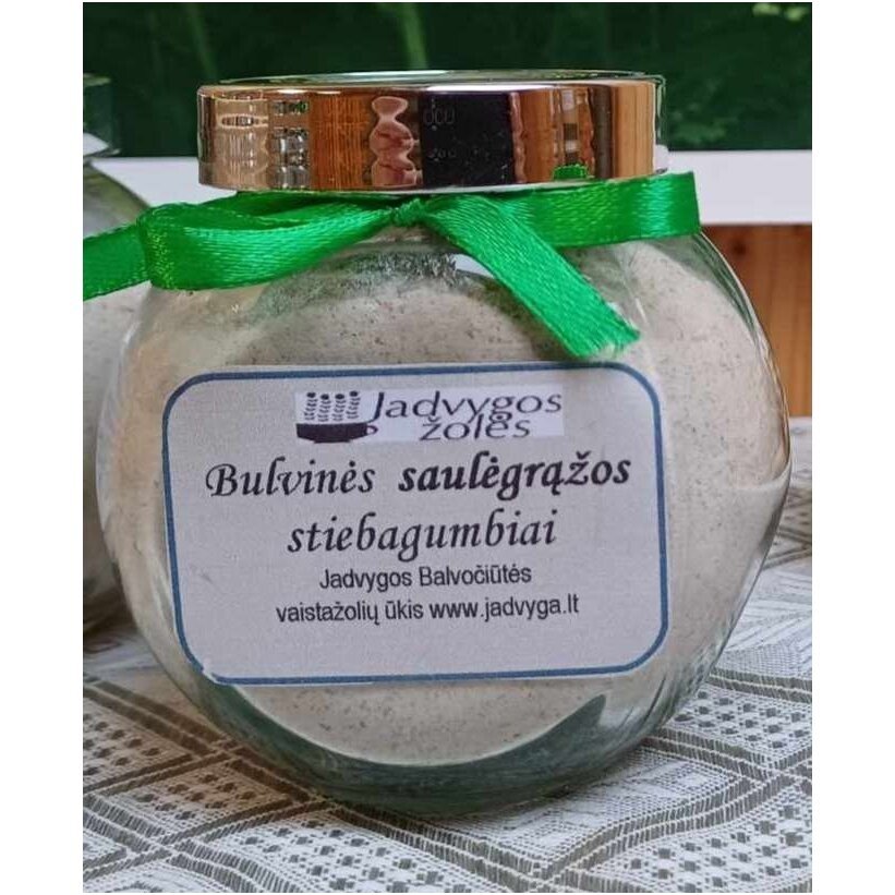 Bulvinės saulėgrąžos stiebagumbiai 100 g. malti, indeliuose Bulvinės saulėgrąžos stiebagumbiai 100 g. malti, indeliuose