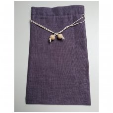 Lininis maišelis (violetinė spalva)